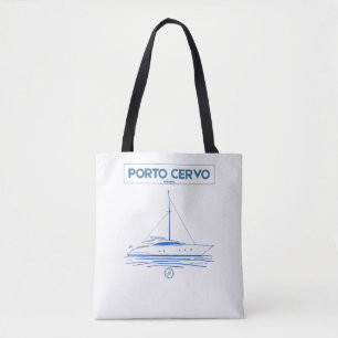 Bolsa Tote Clube Náutico de Luxo de Porto Cervo Verão Náutico