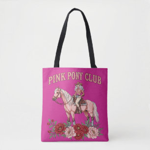 Bolsa Tote Clube Pink Pony Cowgirl Ocidental