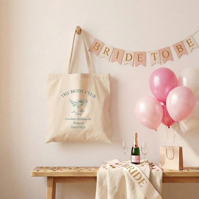 Bolsa Tote Clube Social de Coquetéis Personalizados para Desp (Criador carregado)