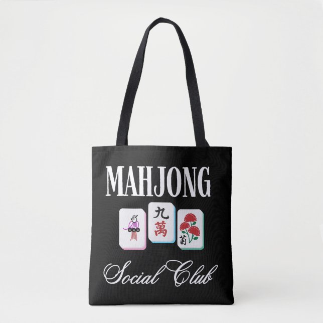 Bolsa Tote Clube Social de Mahjong  (Frente)