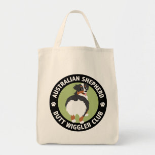 Bolsa Tote Clube Wiggler Bumbum Australiano Shepherd (Tricolo