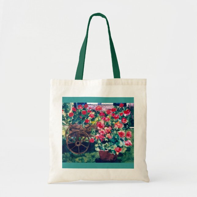 Bolsa Tote CMCarlsonCluster da sacola dos gerânio (Frente)