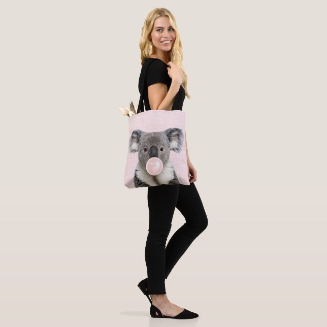 Bolsa Tote Coala soprando chiclete rosa   (No(a) Modelo)