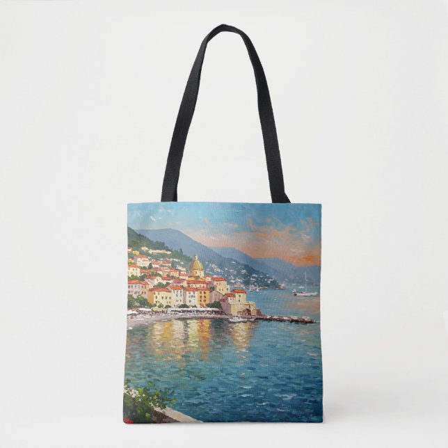 Bolsa Tote Coastal Village (Frente)