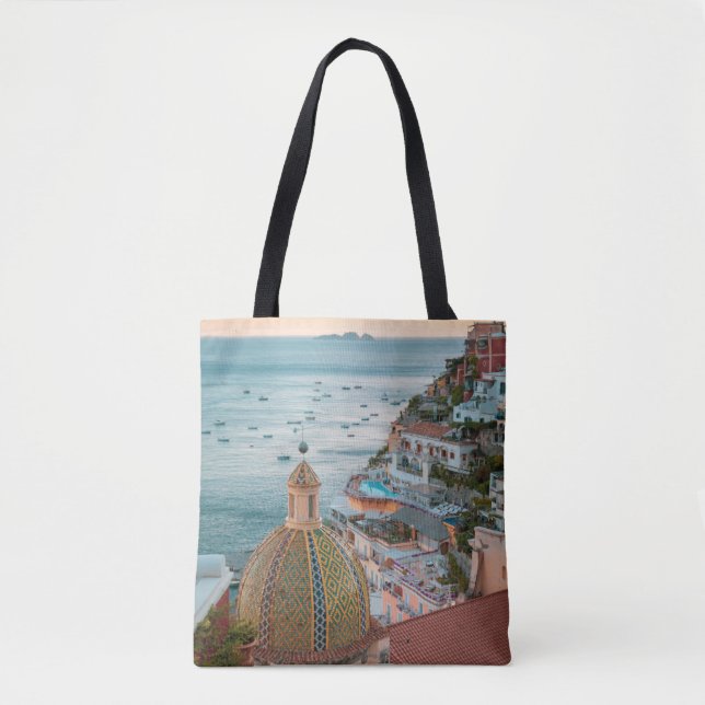 Bolsa Tote Coastline | Positano, Costa Amalfi, Itália (Frente)