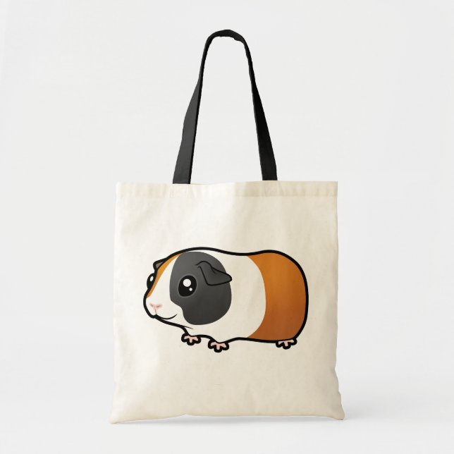 Bolsa Tote Cobaia dos desenhos animados (cabelo liso) (Frente)