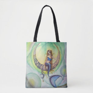 Bolsa Tote Cobalt Moon Sereia Fantasy Art Toag