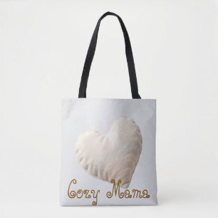 Bolsa Tote Cobertor Minimalista Coração Macio e Aconchegante 
