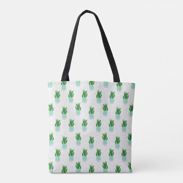 Bolsa Tote Cobra de planta de Sansevieria Potted (Verso)