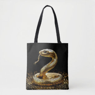Bolsa Tote Cobra dourada