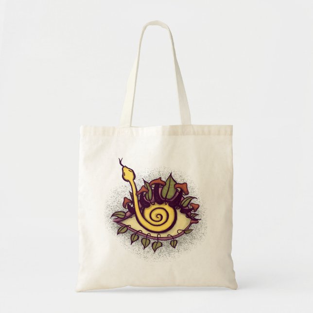 Bolsa Tote Cobra e Cogumelo - Natureza Estranha (Frente)