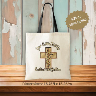Bolsa Tote Cobra na Cruz