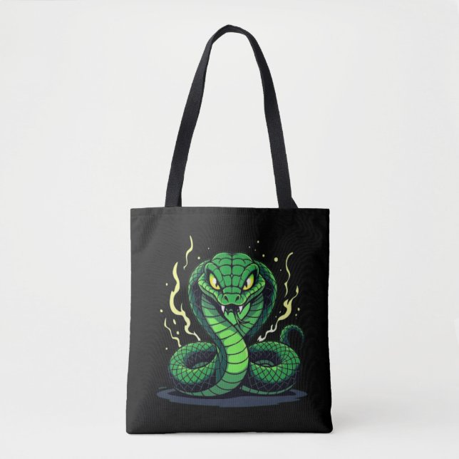 Bolsa Tote Cobra Venenosa – Perigo e Precisão (Frente)