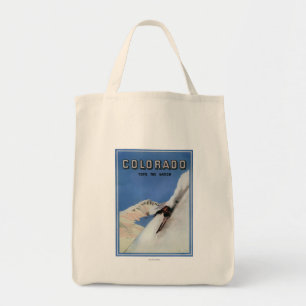 Bolsa Tote Cobre a nação - poster do promocional do esqui