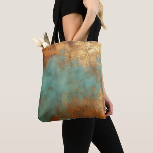 Bolsa Tote Cobre Patina - Metálico Russo
