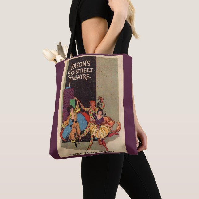 Bolsa Tote cobrir do playbill do Al Jolson de 1923 (Close Up)