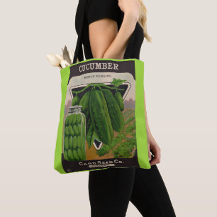 Bolsa Tote cobrir envolvente de sementes de pepino