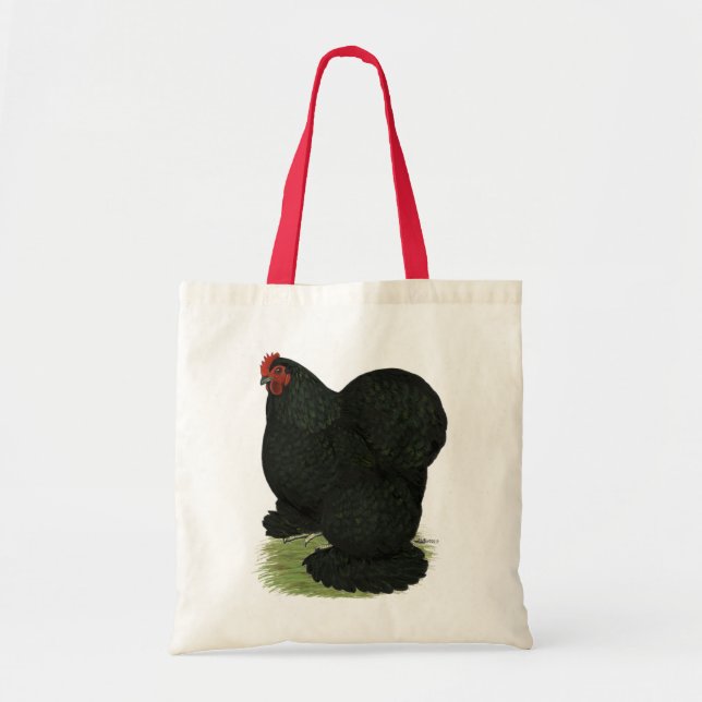 Bolsa Tote Cochin: Black Hen (Frente)
