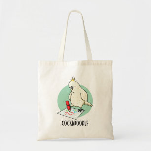 Bolsa Tote Cockadoodle Funny Cockatoo Pun