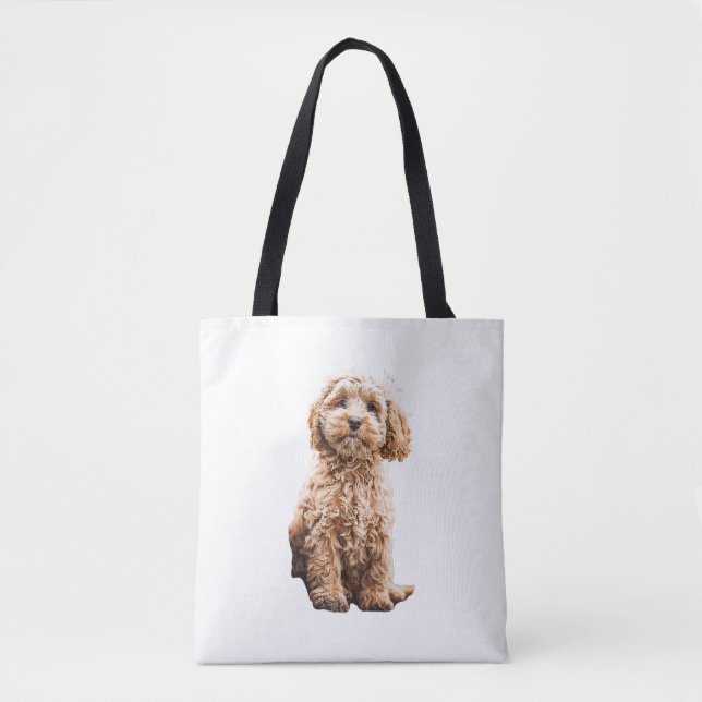 Bolsa Tote Cockapoo Cavoodle Labradoodle Cãozinho Cachorro- P (Frente)
