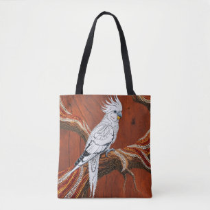 Bolsa Tote Cockatiel aborígene australiano