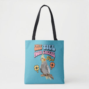 Bolsa Tote Cockatiel Parrot Cheio