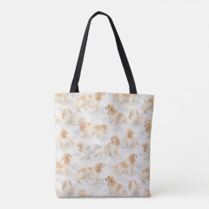 Bolsa Tote Cocker Spaniel cachorro aquarela suave