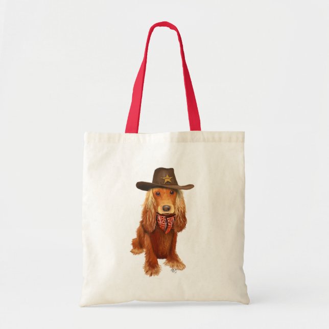 Bolsa Tote Cocker Spaniel Cowboy (Frente)