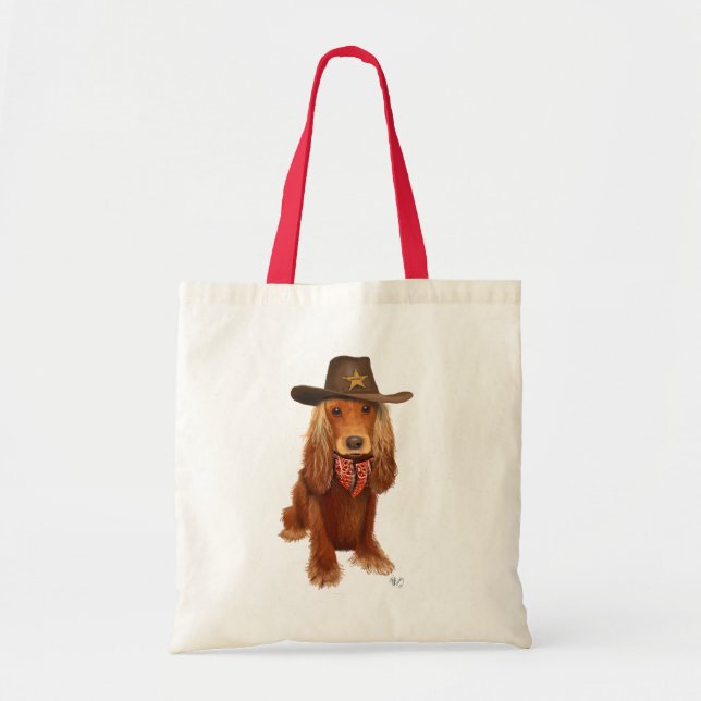 Bolsa Tote Cocker Spaniel Cowboy 2 (Frente)