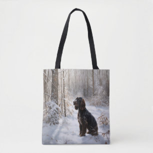 Bolsa Tote Cocker Spaniel Deixe-o nevar no Natal
