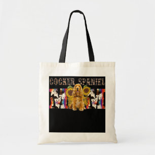 Bolsa Tote Cocker Spaniel Mãe Dia de as mães de Girassol Ocid