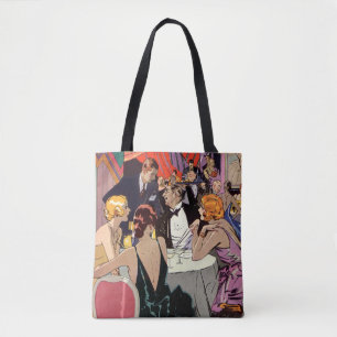 Bolsa Tote Cocktail do art deco do vintage no clube nocturno