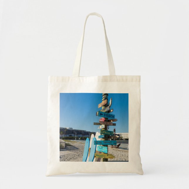 Bolsa Tote Cocoa Beach Tiki Totem (Frente)