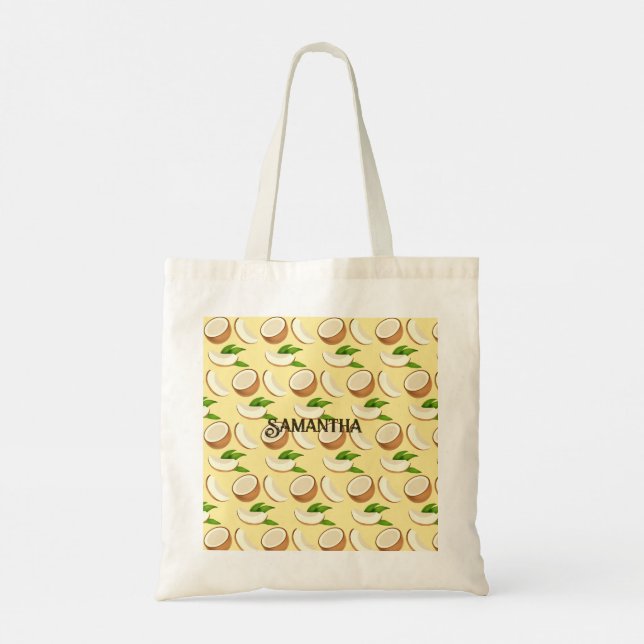 Bolsa Tote Cocos Tropicais (Verso)