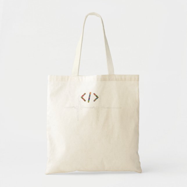Bolsa Tote Coders Funny | Codificação do programa de software (Frente)