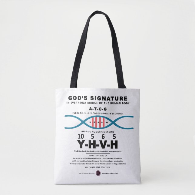 Bolsa Tote Código DNA-YHVH (Frente)
