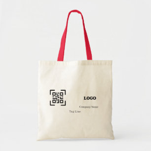 Bolsa Tote Código QR de Logotipo Empresarial Personalizado Pr
