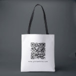 Bolsa Tote Código QR Logotipo da empresa Endereço do site na<br><div class="desc">Adicione o seu código QR Endereço Web Logotipo da empresa comercial aqui Elegante Promocional de Modelo moderno Comprando a barra de ferramentas branca média.</div>
