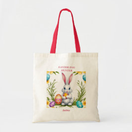 Bolsa Tote Coelhinho Branco da Páscoa Whimsso
