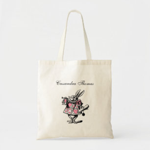 Bolsa Tote Coelhinho Branco Trompetista Alice no País das Mar