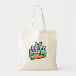 Bolsa Tote Coelhinho de Páscoa bonito para um humor positivo