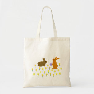 Bolsa Tote Coelhinhos de Páscoa e Daffodils Tote Bag