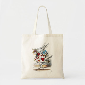 Bolsa Tote Coelho Branco Alice Mundo das Maravilhas Coelho de