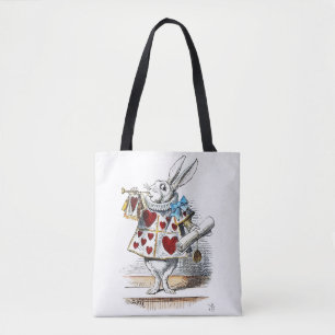 Bolsa Tote Coelho Branco Alice no País das Maravilhas Coelho