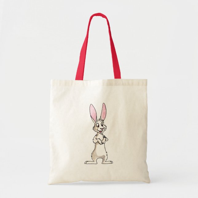 Bolsa Tote Coelho branco ereto (Frente)