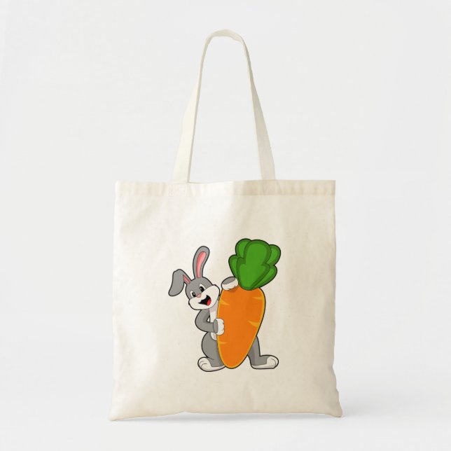 Bolsa Tote Coelho com Cenoura (Frente)