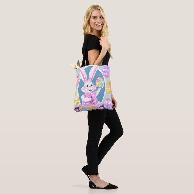Bolsa Tote coelho com ovos de Páscoa (No(a) Modelo)