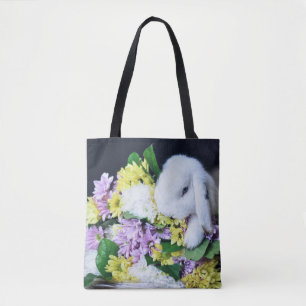BOLSA TOTE COELHO COM SACOLA DAS FLORES