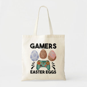 Bolsa Tote Coelho da Páscoa Gamer Jogos Menino Ama Ovos da Pá