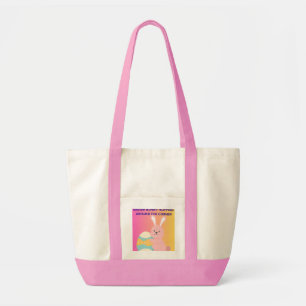Bolsa Tote Coelho da Páscoa Saltitando na Esquina